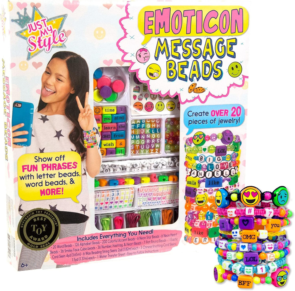 Just My Style ABC Beads by Horizon Group Usa - Message Beads