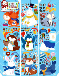 LINAYE make your own Halloween stickers, 60 sheets with ghost, witch and vampire parts