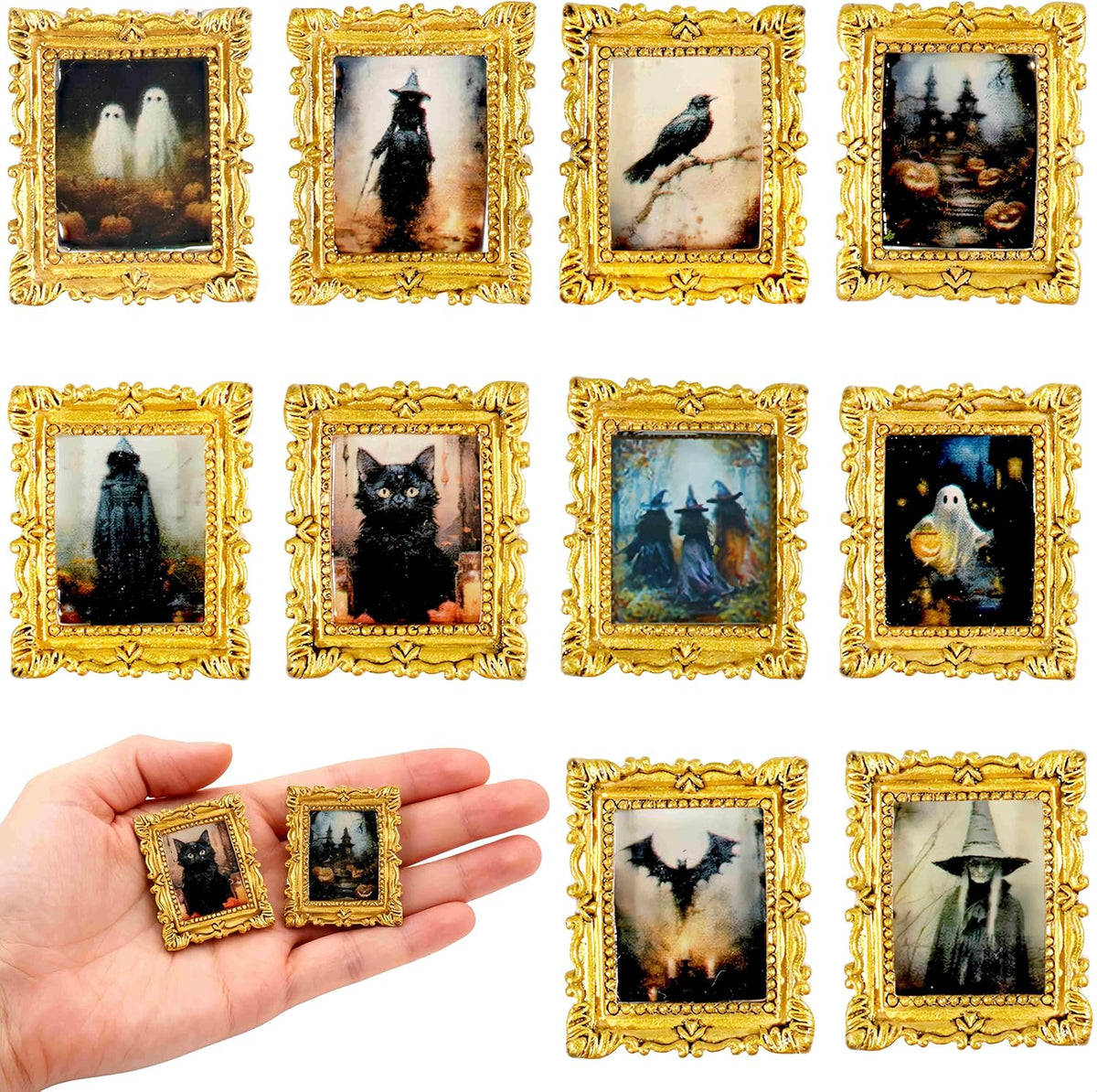 Furjane 45 miniature magic potion bottles with vintage labels for a dollhouse - view 5