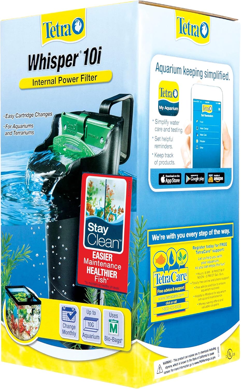 Tetra Whisper 85 GPH Internal Power Filter For Aquariums – Essentials for Fish - 5 - 10 Gallons - image 3