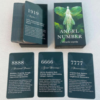 DPEHAKMK angel numbers oracle cards deck for beginners, 56 cards