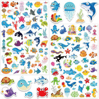 LINAYE 24 Sheets Happy Birthday Stickers, 730 Counts - Ocean 24 Sheets