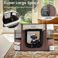 Love's cabin Pet Puppy Dog Playpen - Brown / Small - image 4