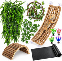 HERCOCCI Bearded Dragon Tank Accessories - Large