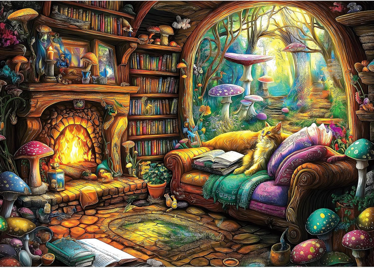 Blueforest Puzzles for Adults 500 Pieces - Fantasy Forest / 27.5" x 19.7"