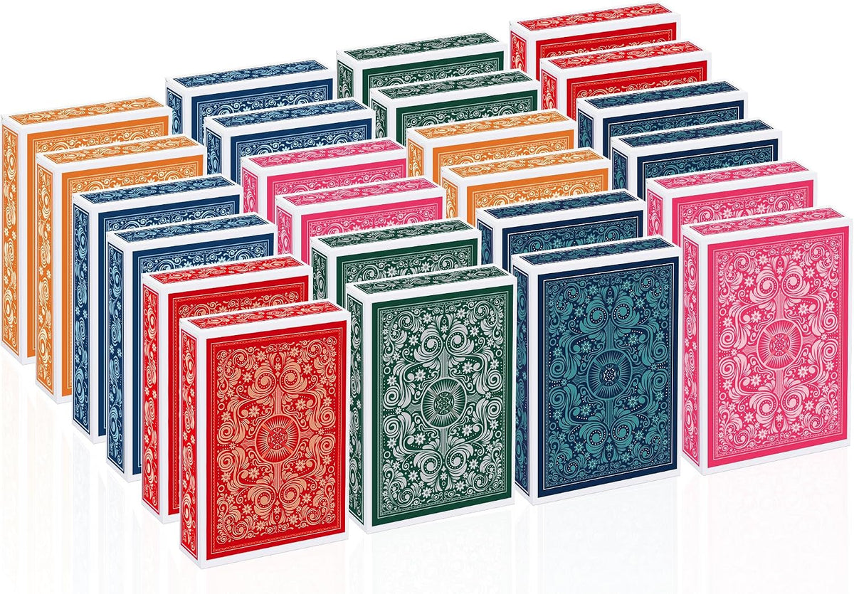 Playing Cards, Decks of Cards, Playing Card 2 Pack for Adults - 24 Pack Colorful
