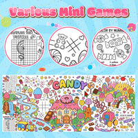 Dvbonike Jumbo Mandala Coloring Poster Giant Flower DIY Drawing Paper - Candy - image 3