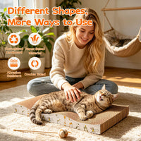 PatiencET Cat Scratch Pad with Box - Mix - 4 Pack - image 3