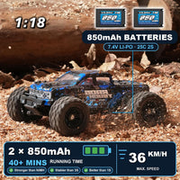 HAIBOXING RC Cars 1/18 Scale 4WD Off-Road Monster Trucks with 36+KM/H - image 3