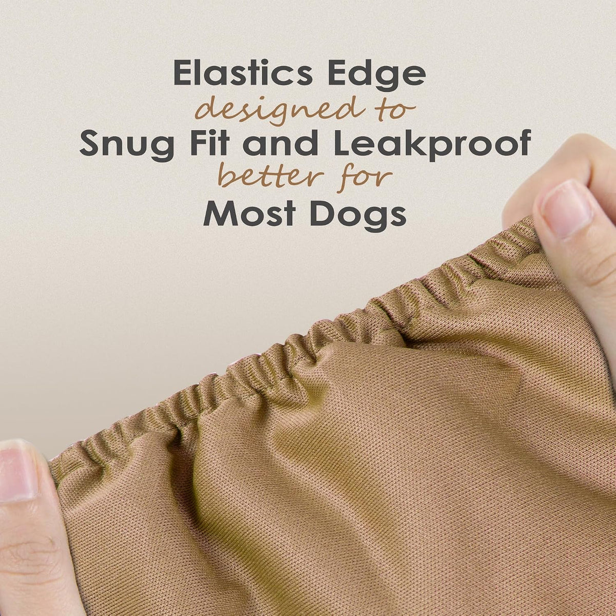 Wegreeco Washable Male Dog Belly Band - Large / Blue Gray Coffee - image 4