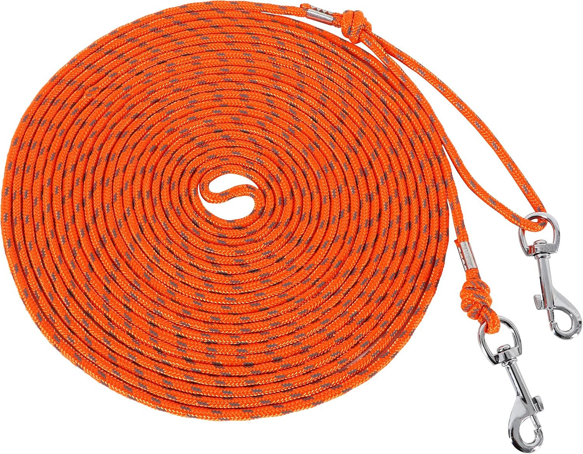 Reflective Cat Leash 50FT Cat Cable Out Escape Proof Walking Leads - 50FT / Orange