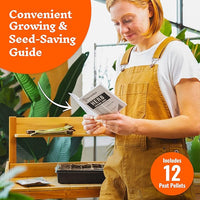 Open Seed Vault 4,000 Non GMO Heirloom Vegetable Seeds for Planting Vegetables and Fruits - 12 Variety Pack of Herb Seeds for Planting Outdoors - Gardening Supplies, Survival Gear, Prepper Kits