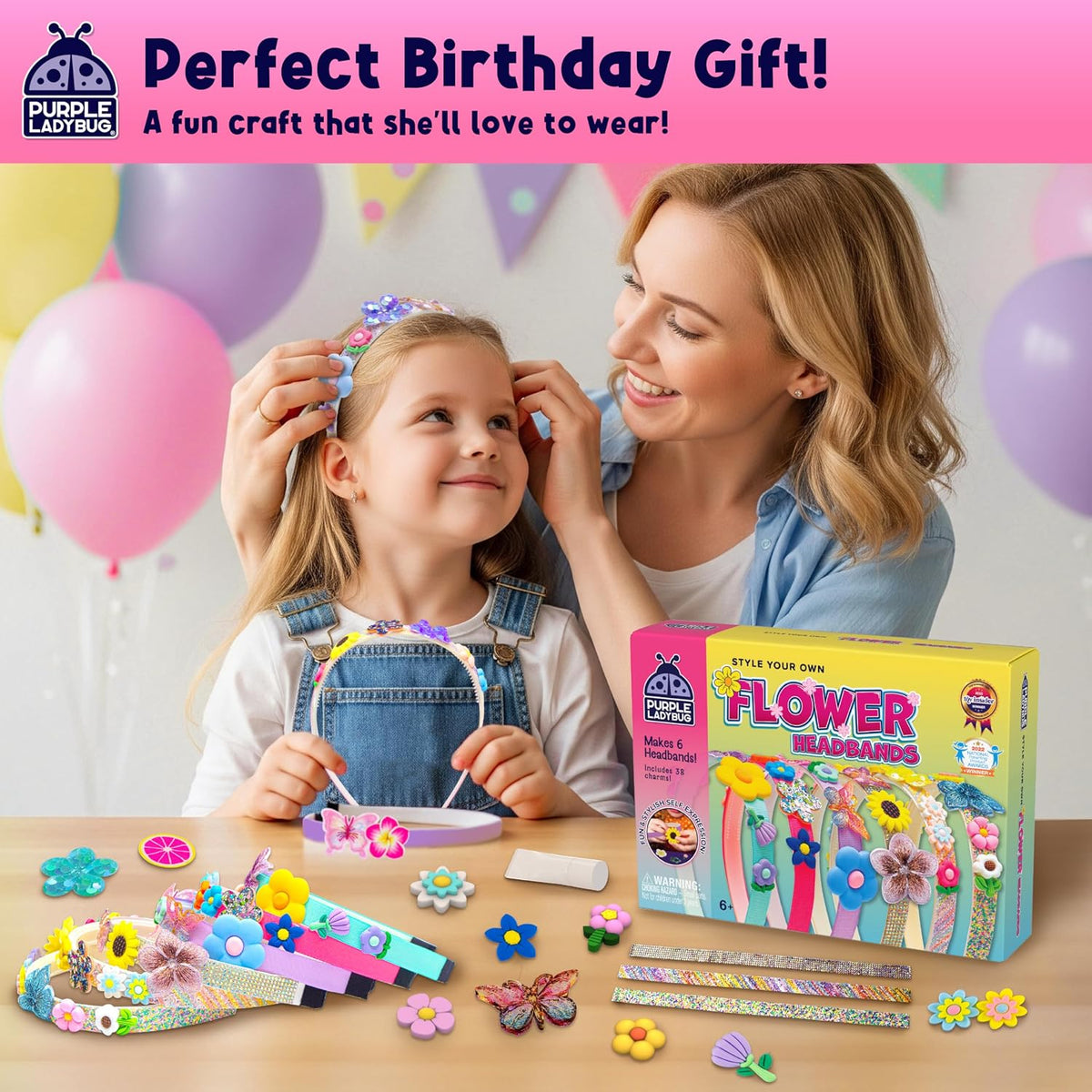 Glamour Headband Making Kit for Girls Ages 5+ - Flower Headbands - image 2