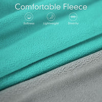 2 Pack Fleece Dog Sweater Pullover Lightweight Reflective Jacket – Essentials for Dogs - 1# Teal & Grey / Small - image 3