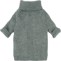 Fitwarm Thermal Knitted Dog Sweater Doggy Winter Coat Pet Clothes - X-Large / Heather Grey