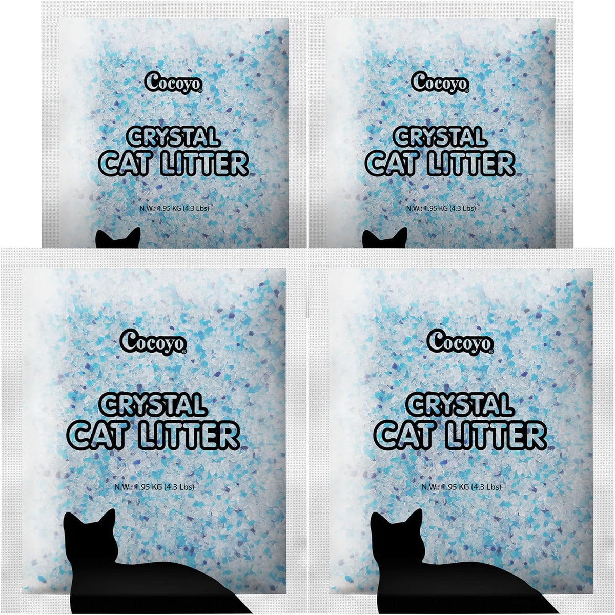 COCOYO Crystal Cat Litter I Silica Gel Cat Litter - Unscented