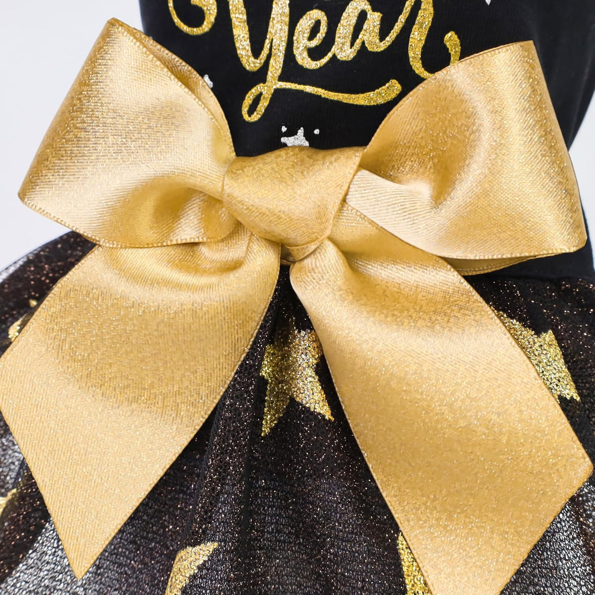 Fitwarm Birthday Girl Dog Tulle Dress - Medium / Happy New Year - image 4