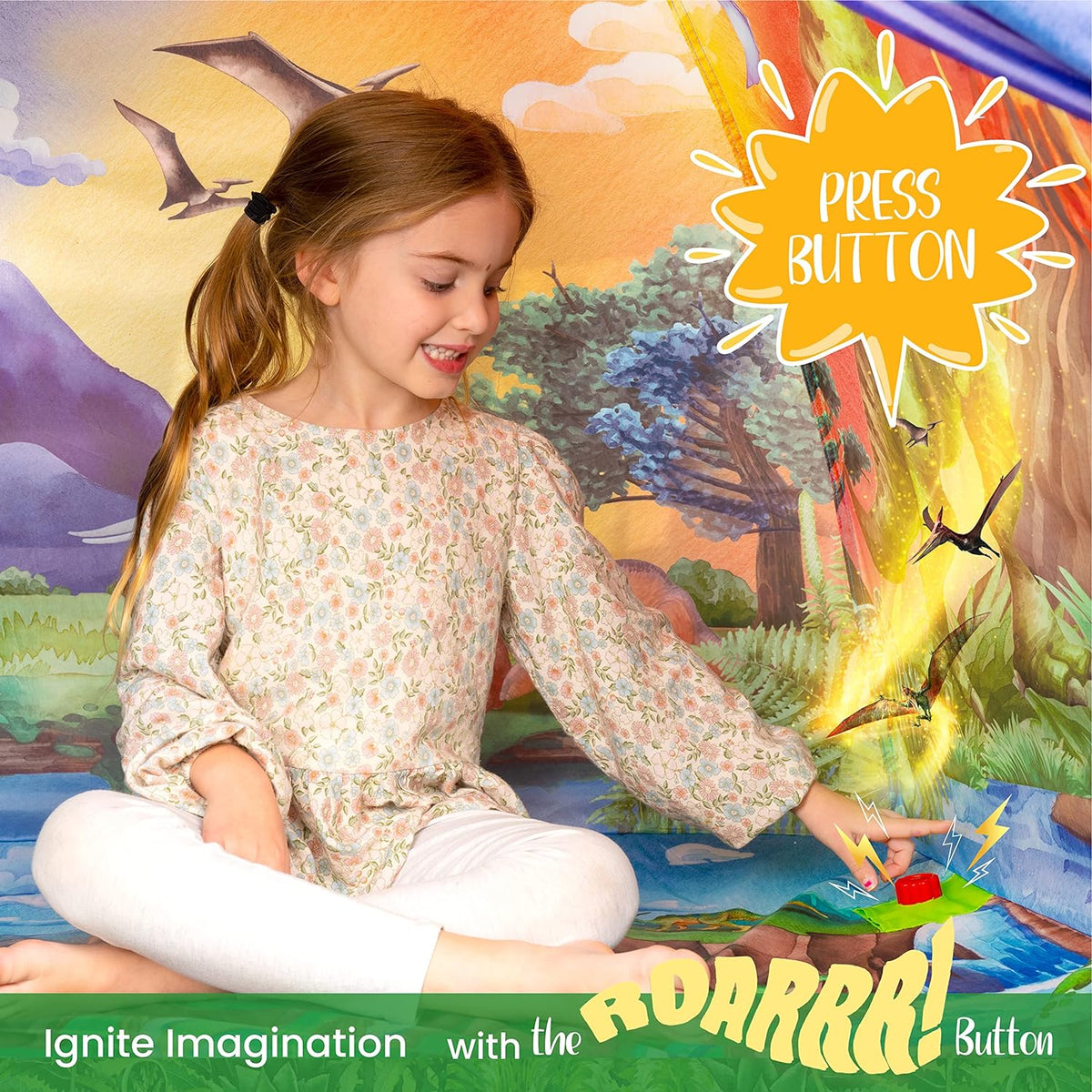 W&O Dino Super Dome with Roar Button, Dino Toys & LED Lights – Fun for Kids & Family - Dino Super Dome - image 3