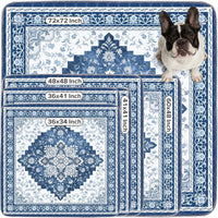 Washable Pee Pads for Dogs 72"x72" Reusable Dog Pads Extra Large - Blue / 36x41 Inch (Pack of 2) - image 4