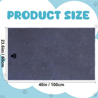 2 Pack Microfiber Dog Towels for Drying Dogs - Grey / 2-Pack - image 2