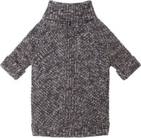 Fitwarm Thermal Knitted Dog Sweater Doggy Winter Coat Pet Clothes - X-Small / Heather Black