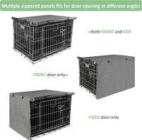 X-ZONE PET Dog Crate Cover Waterproof Kennel Cover - 30.0"L x 19.0"W x 21.0"H / GREY - image 4