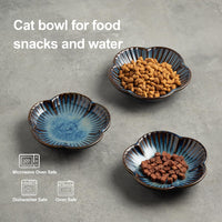 Mecaikru Ceramic Cat Food Bowls - blue / 4.72in / classic - image 4