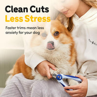 LED Dog Nail Clippers with Light, Pet Nail Trimmer – Essentials for Dogs - Blue / Large - image 4