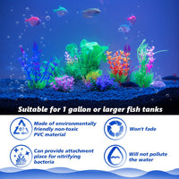 Ameliade 11 Pieces Aquarium Artificial Plastic Plants Fish Tank - image 3