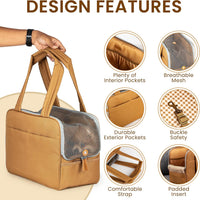 Cute Small Dog Purse Carrier, Cotton Padded Interior - image 4