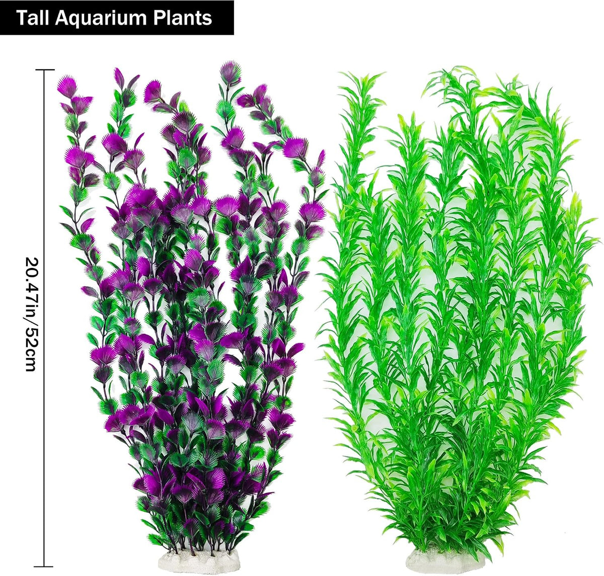 25.98 Inch Tall Aquarium Plants - Green (Style D) - image 3