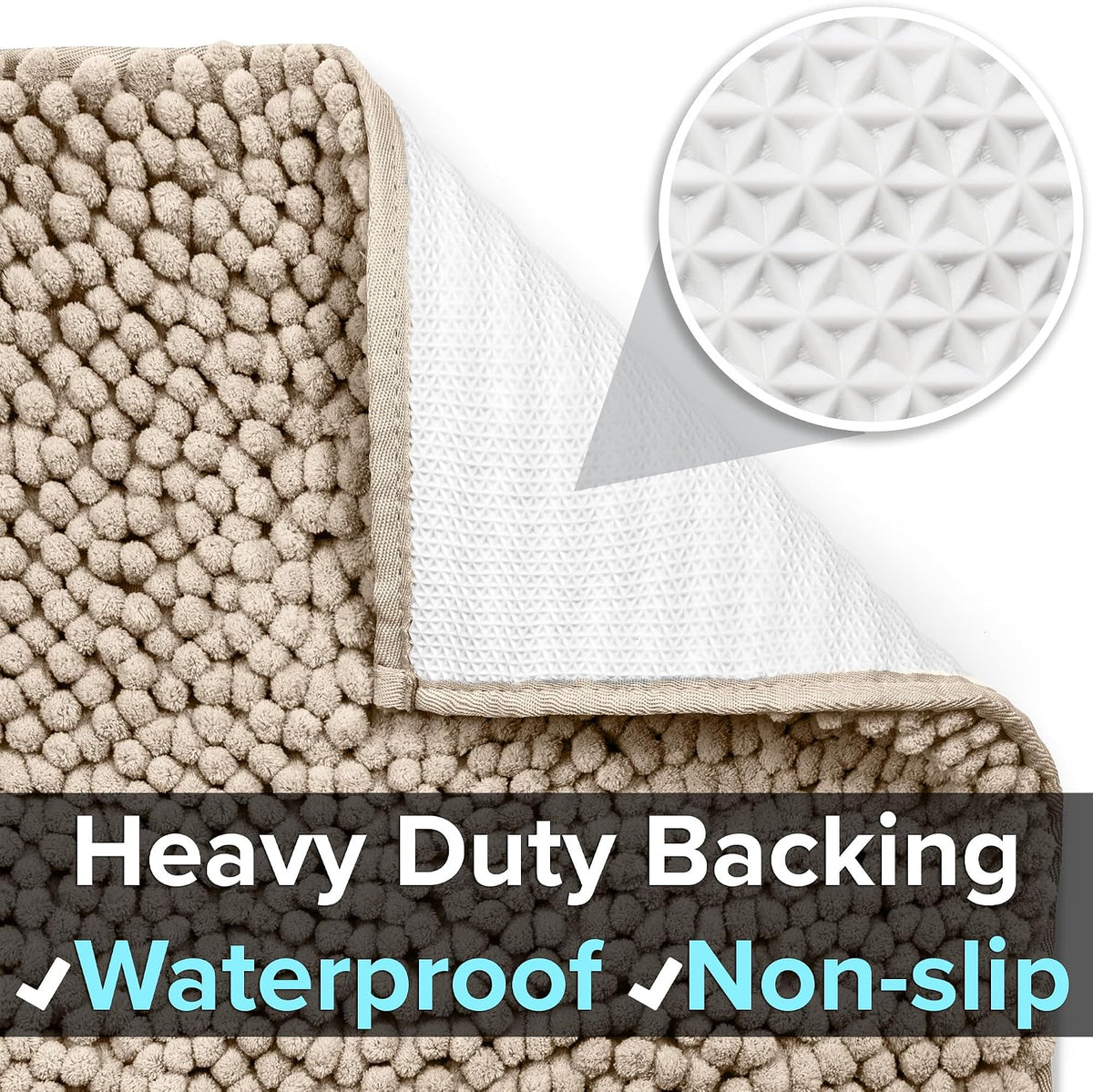CatGuru Cat Litter Mat, Waterproof Litter Box Mat - Sand/ Heavy-duty / XL - image 3