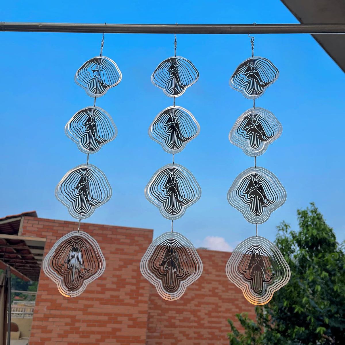 Water Droplets Bird Scare Discs Set-Highly Reflective Double-Sided - Angel - image 2