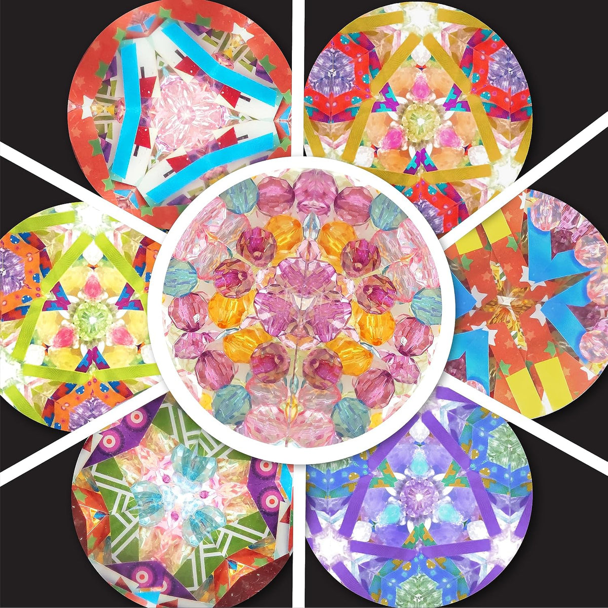 FunKidz Twins kaleidoscope kit for kids with two DIY kaleidoscopes and a glass prism - view 3