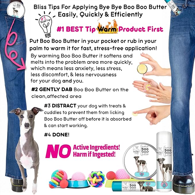 The Blissful Dog Italian Greyhound Boo Boo Butter, 16 oz.