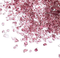 TWINKLING High Luster Fire Glass Gravel Stone Glitter,Broken Glass,Fire Gems Chips,Crushed Glass for Fire Pit Crafts Resin Art Aquarium Garden Decoration,3-6mm,1-Pound Jar (Grape)