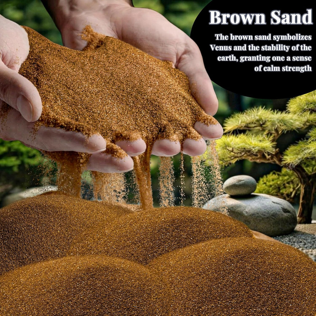 RAINFLOW 15oz Fine Yellow Sand for Crafts - Brown / 15 OZ - image 2
