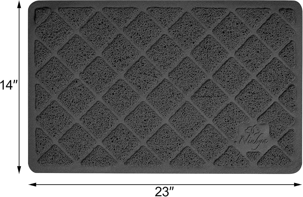Niubya Premium Cat Litter Mat - Black / 1 Count (Pack of 1) / 23" x 14" - image 3