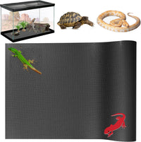 KABASI Reptile Substrate Liner Terrarium Carpet - 17.7x78.7 inch / Black