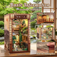 Cutefun Book Nook Kit for Adults - Serene Courtyard - image 2