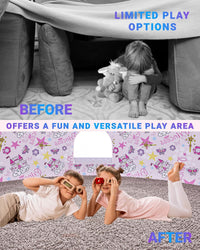 Air Tent for kids Door 77 x 50 in - Princess Fort - image 3