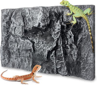 17.7 x 11.8 in 3D rock terrarium background panel made of PU foam