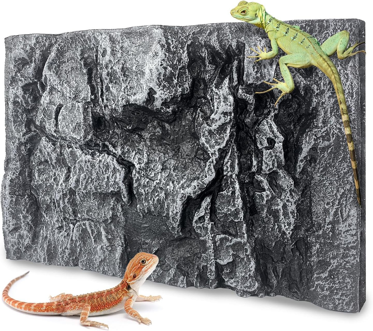 17.7 x 11.8 in 3D rock terrarium background panel made of PU foam