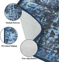 Washable Pee Pads for Dogs, Reusable Puppy Pads 36"x 41" 2 Pack – Essentials for Dogs - Tie Dye Blue / 36"*24"(Pack of 4) - image 3