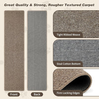 FHTONGE 71x15.8" Thickened Cat Wall Climbing Carpet with 16 Fixed - Chocolate Brown / 71x15.8"(180x40cm) - image 3