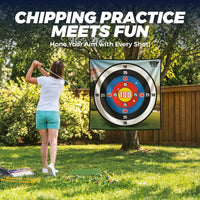 TOY Life Golf Chipping Mat Game, 20 Sticky Balls, Family Play – Fun for Kids & Family - Dart Board Style - image 2