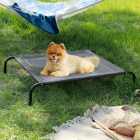 Bedsure Outdoor Elevated Cooling Dog Bed Large Sized Dog - Grey / 34.3"L x 21.8"W x 8"Th - image 3