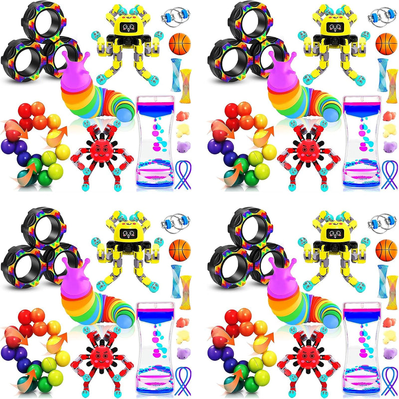 15Pack Fidget Toys Bulk for Adult Kids Age 5-7 8-12 - 60pc