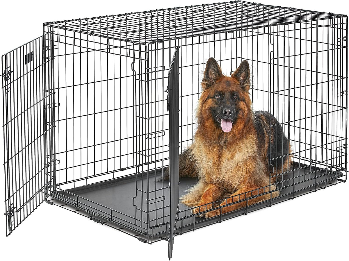 LifeStages by MidWest 36-Inch Double Door Crate, M-L Breeds - Double Door / Fits 48-inch Crate