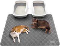 Conlun Cat Litter Mat Litter Trapping Mat - Grey / Jumbo (47" x 35")